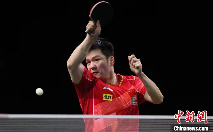 图为中国队男队主力樊振东在比赛中。 中新社记者 王曦 摄
